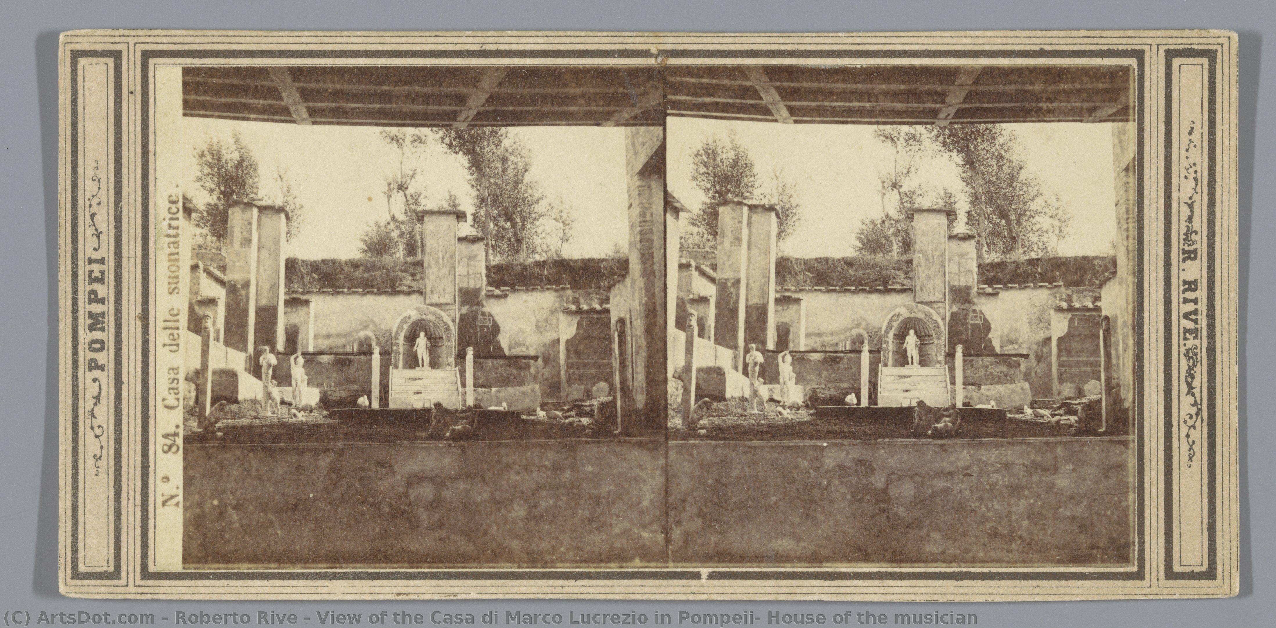 View Of The Casa Di Marco Lucrezio In Pompeii, House Of The Musician — Roberto Rive