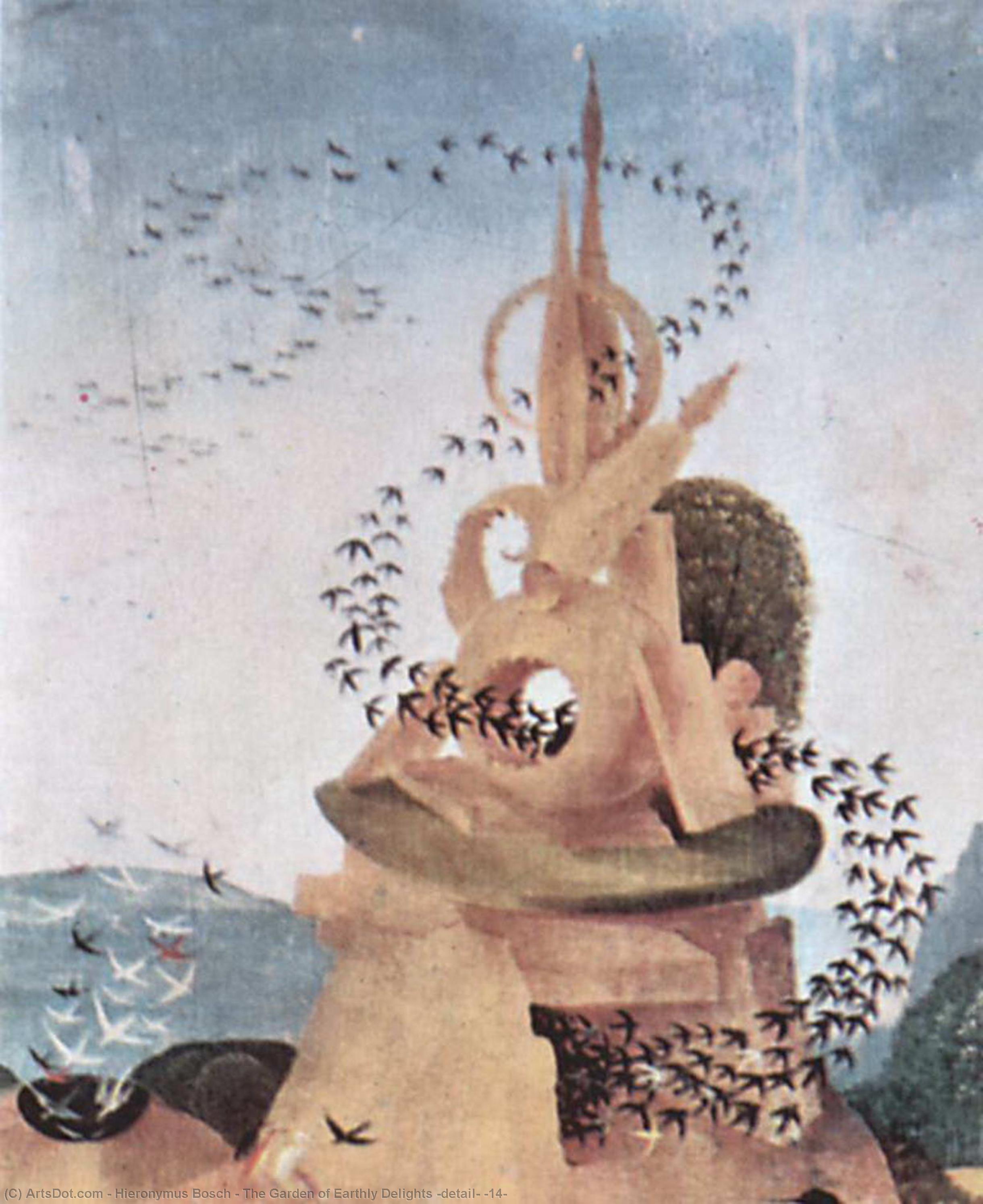 The Garden Of Earthly Delights (detail) (14) — Hieronymus Bosch