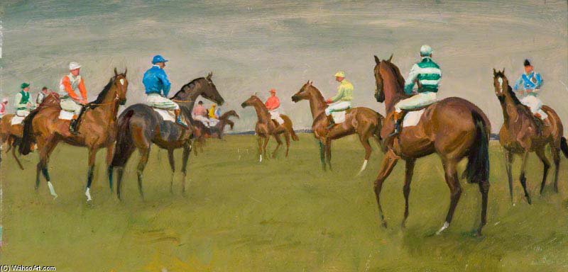 Before The Start, Newmarket - — Sir Alfred James Munnings