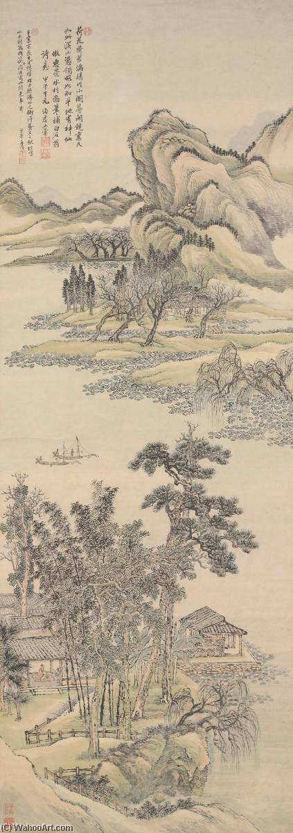 Small Pavilion On The Clear Stream — Wang Hui