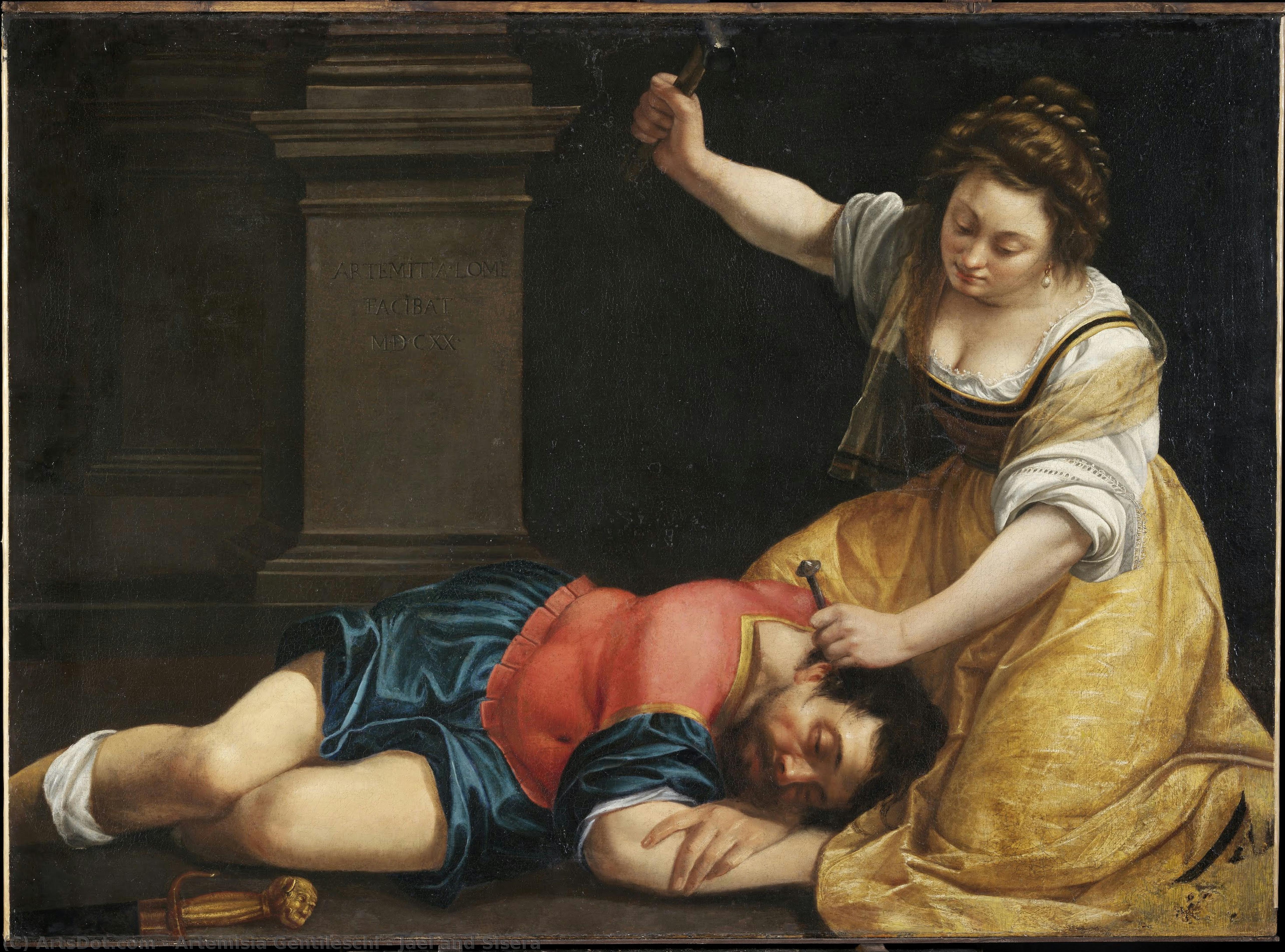 Jael And Sisera — Джентилески