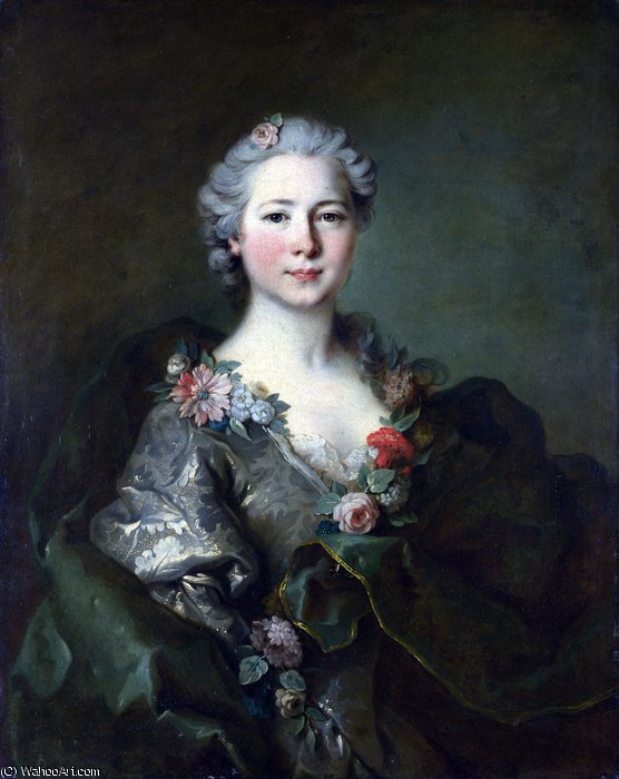 Portrait Of Mademoiselle De Coislin — Jean Louis Tocqué
