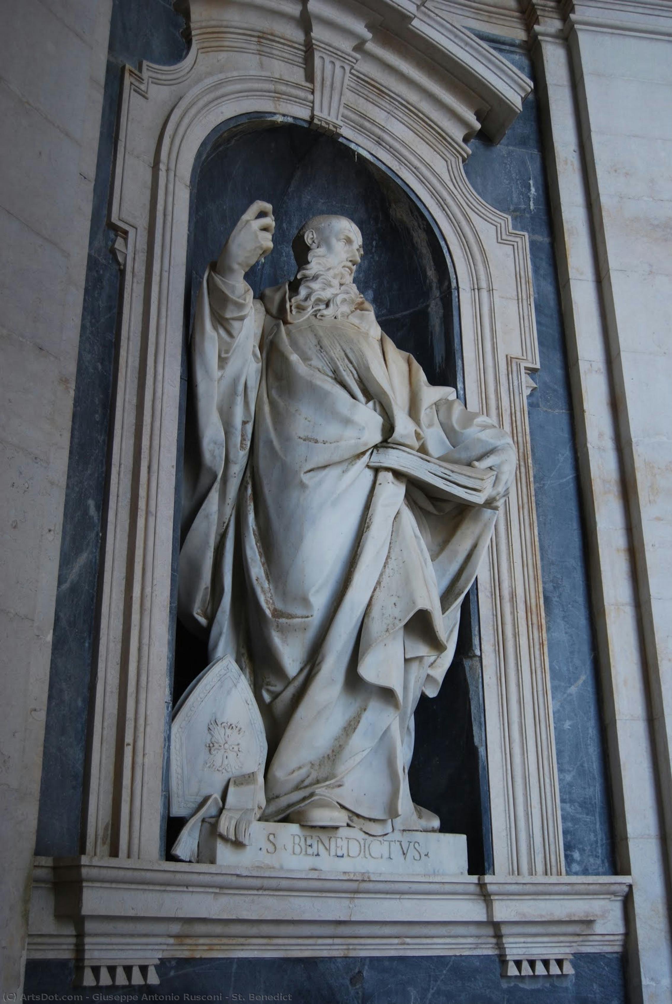 St. Benedict — Giuseppe Antonio Rusconi
