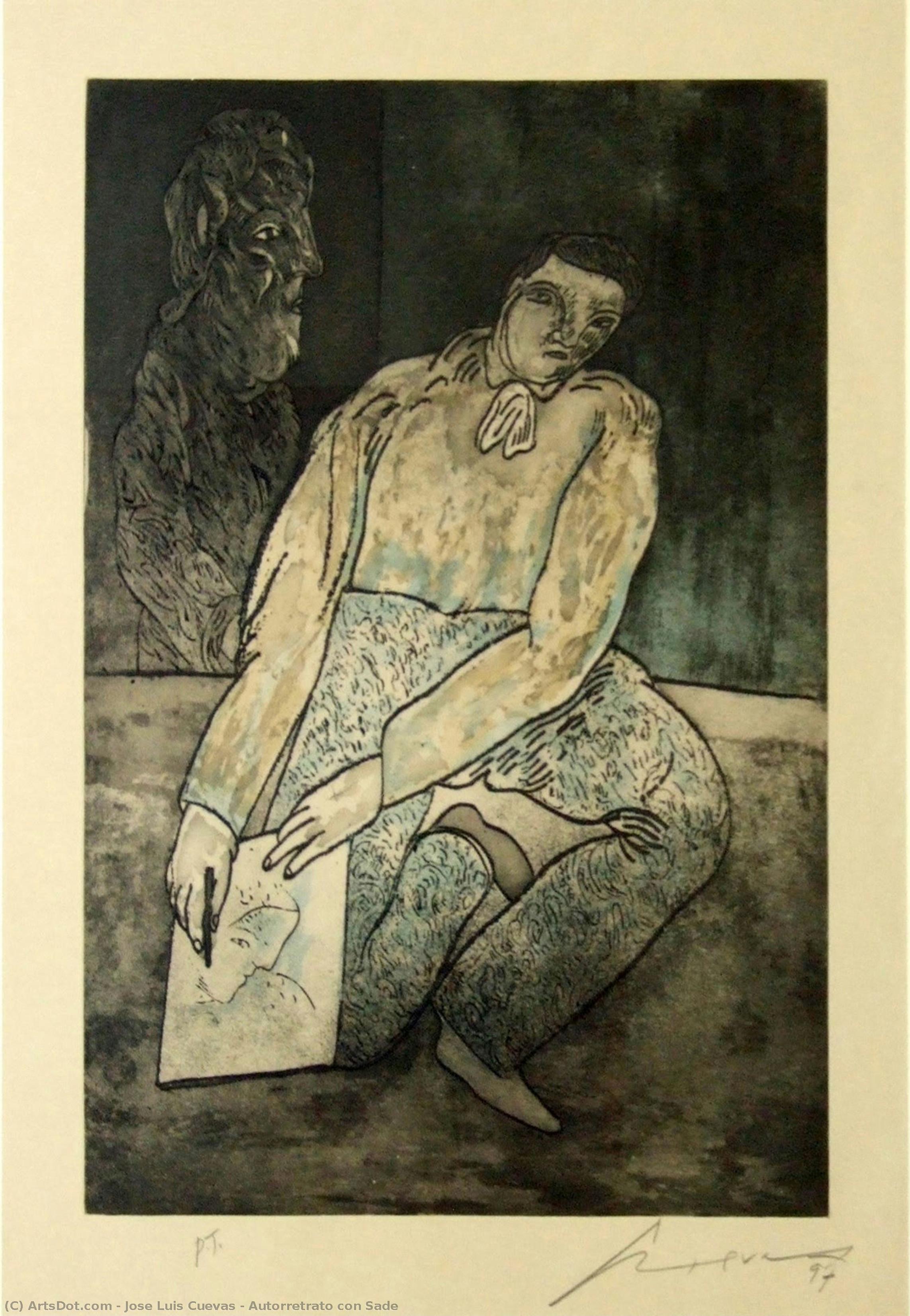 Autorretrato Con Sade — José Luis Cuevas