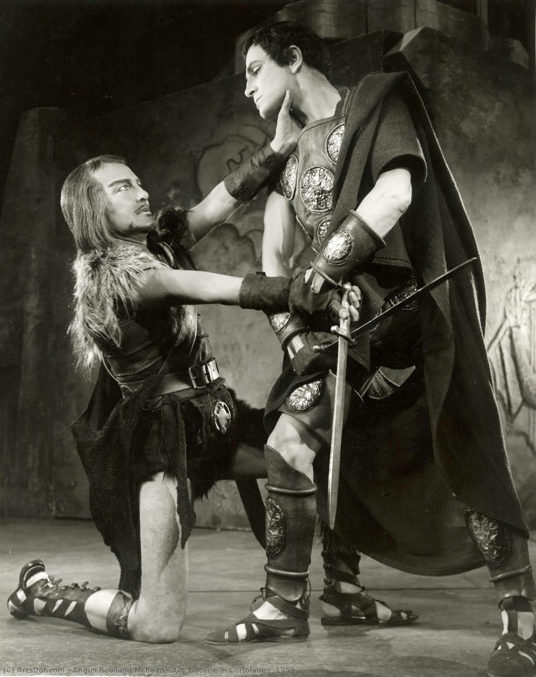 Act 1 Scene 9, Coriolanus, 1959 — Angus Rowland Mcbean