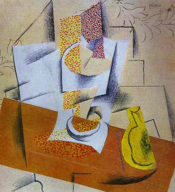 Composition. Bowl Of Fruit And Sliced Pear — Пабло Пикассо
