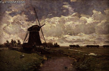 Windmill At Leidschendam — Пауль Йозеф Константин Габриэль