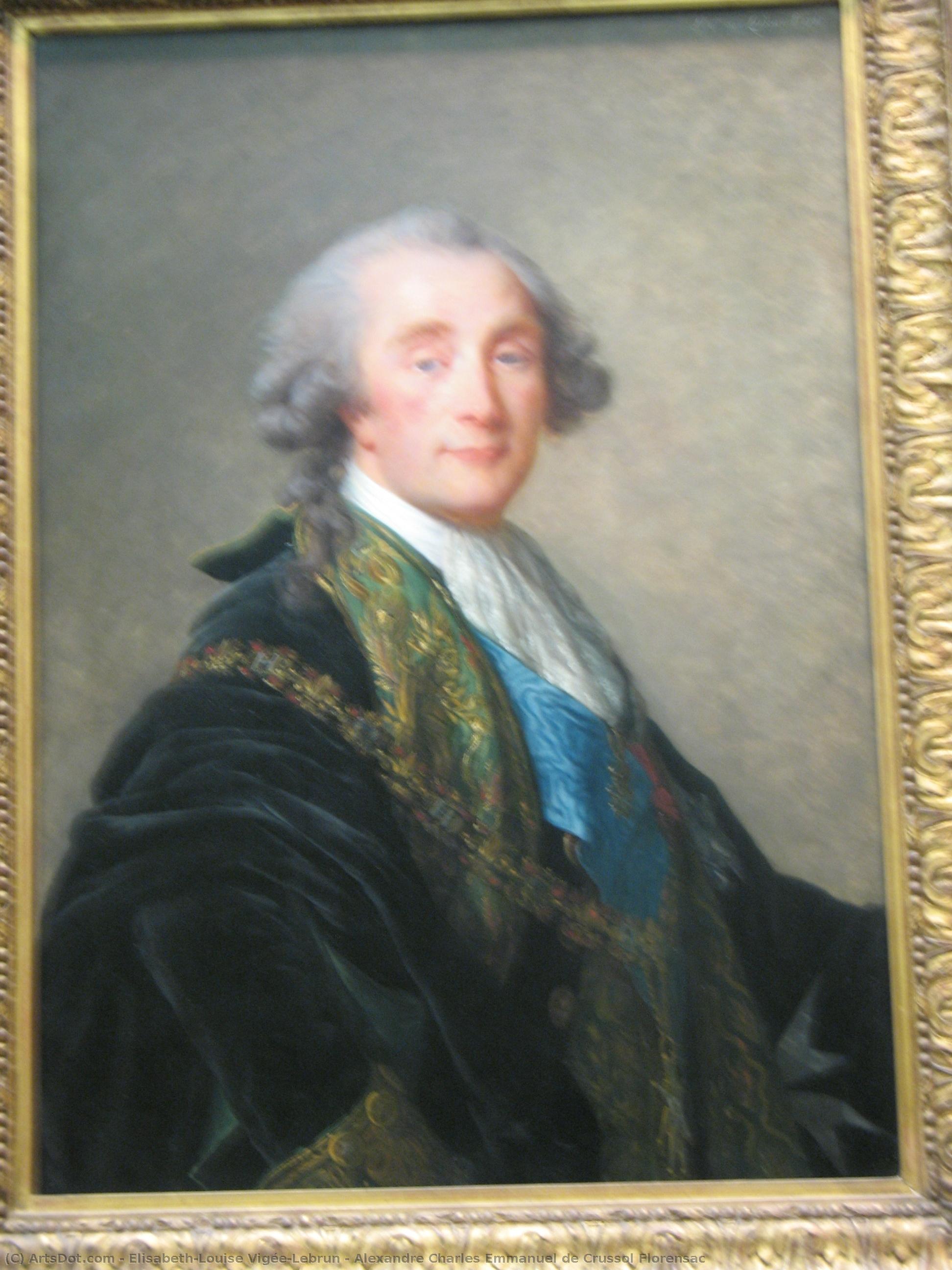 Alexandre Charles Emmanuel De Crussol Florensac — Elisabeth-louise Vigée-lebrun