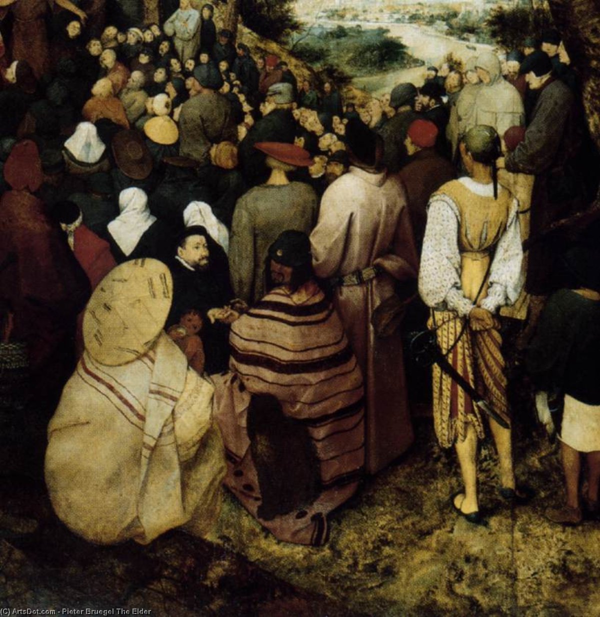 The Sermon Of St John The Baptist (detail) — Pieter Bruegel The Elder