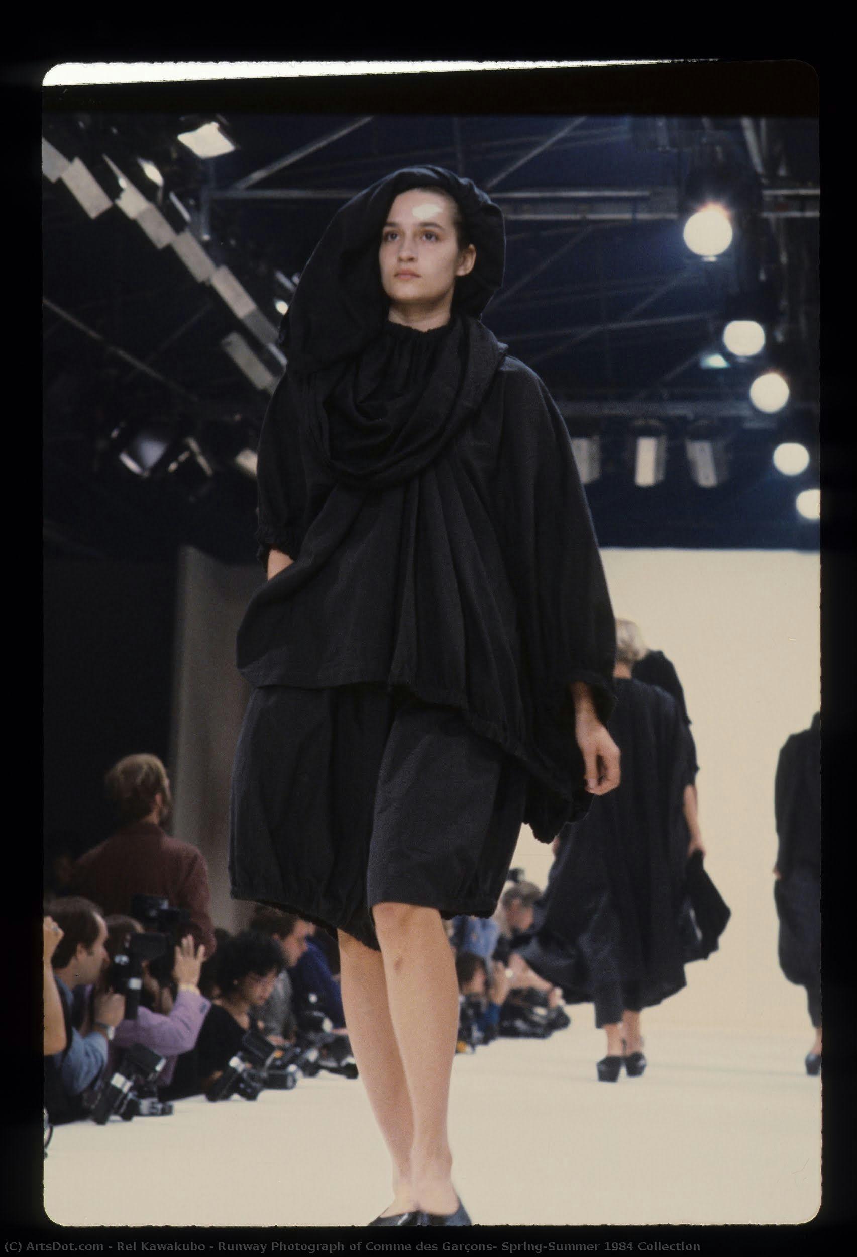Runway Photograph Of Comme Des Garçons, Spring/summer 1984 Collection — Rei Kawakubo