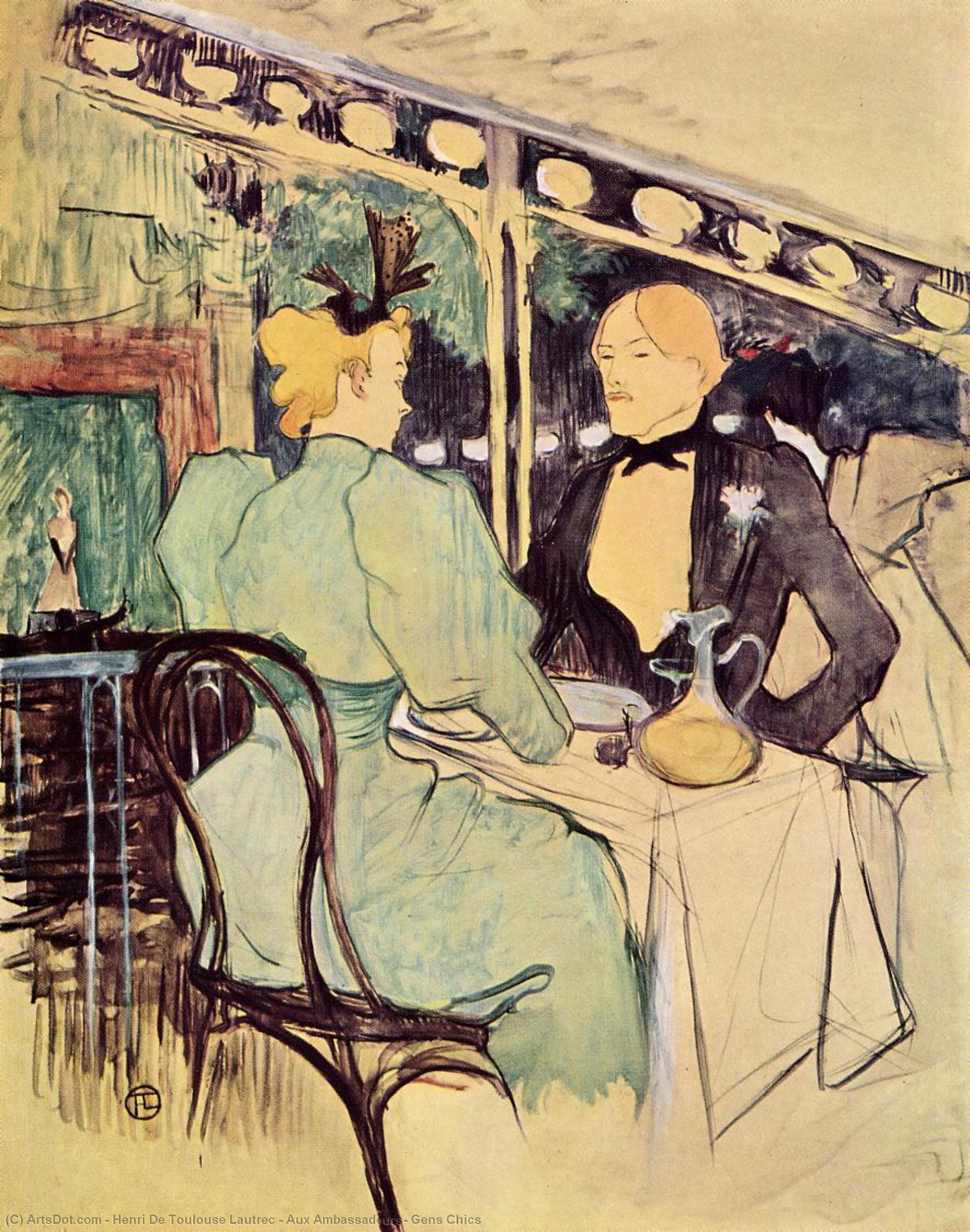 Aux Ambassadeurs, Gens Chics — Henri De Toulouse-lautrec