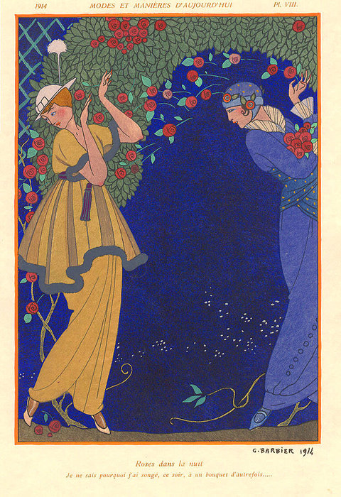 Roses Dans La Nuit — Жорж Барбье