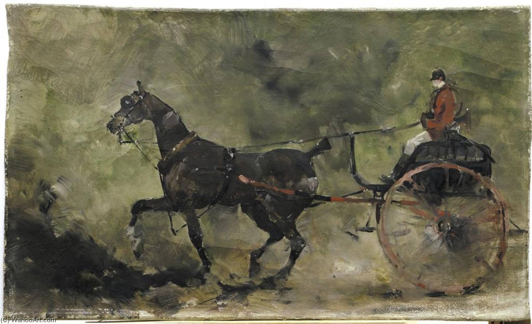 La Charrette Anglaise — Princeteau Pierre Charles Marie