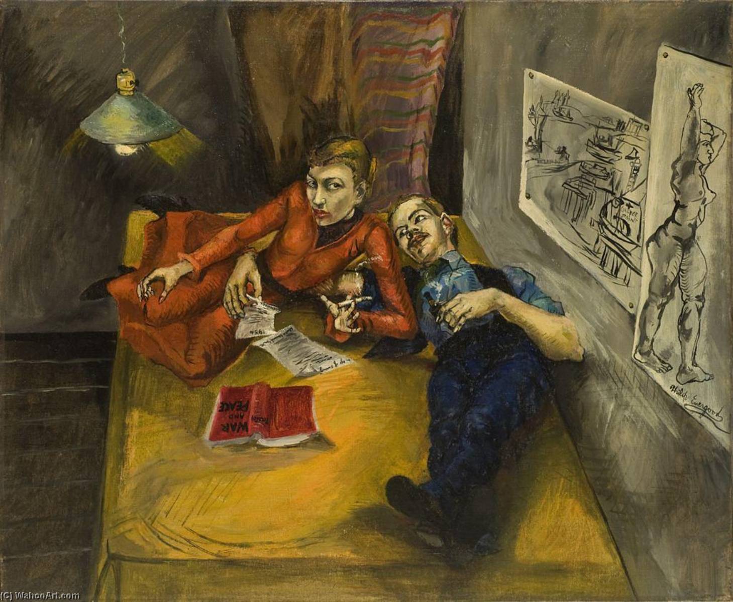 Evening Reading — Philip Evergood