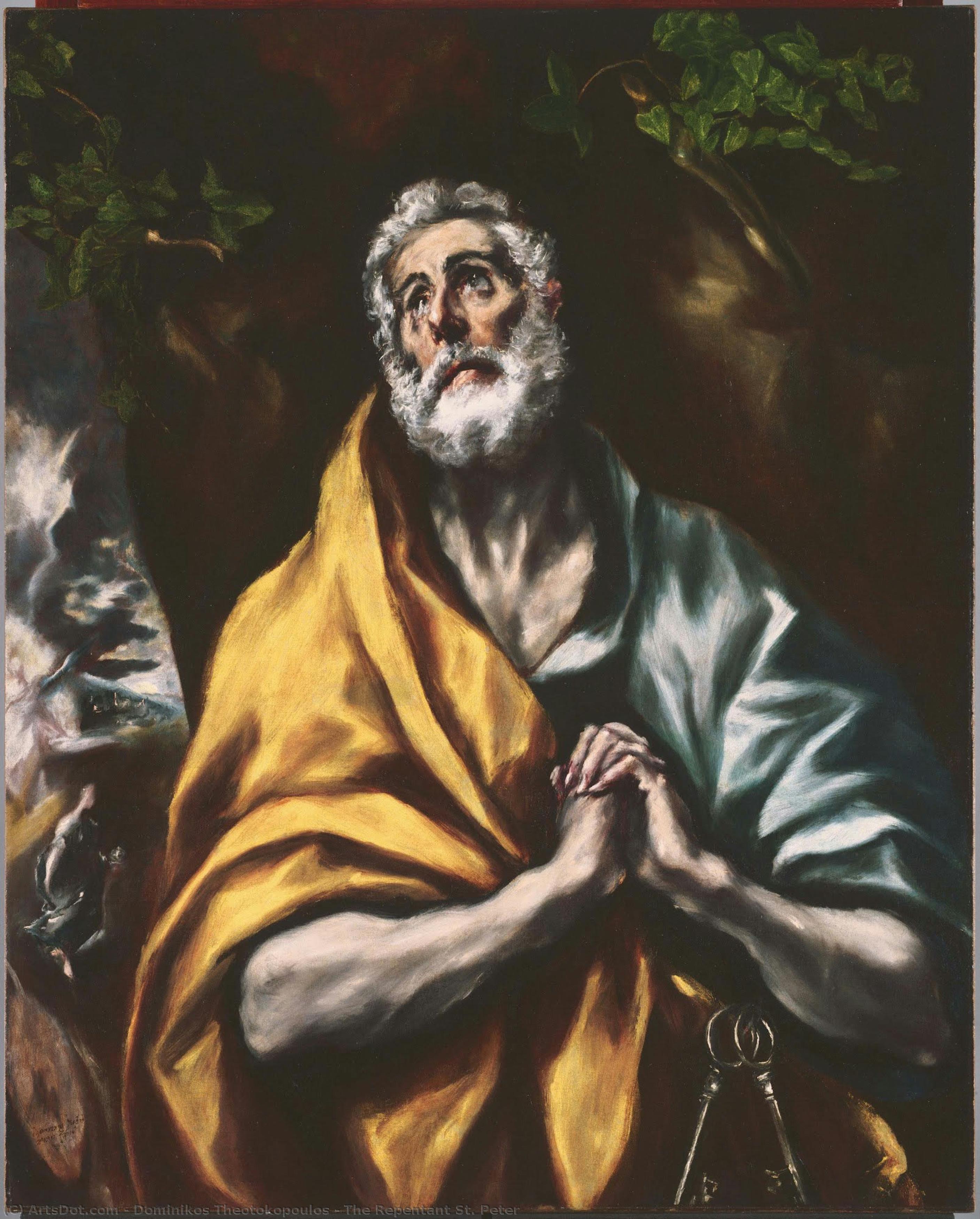 The Repentant St. Peter — Эль Греко