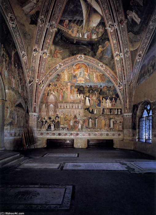 Triumph Of The Church And Navicella — Andrea Di Bonaiuto (andrea Da Firenze)