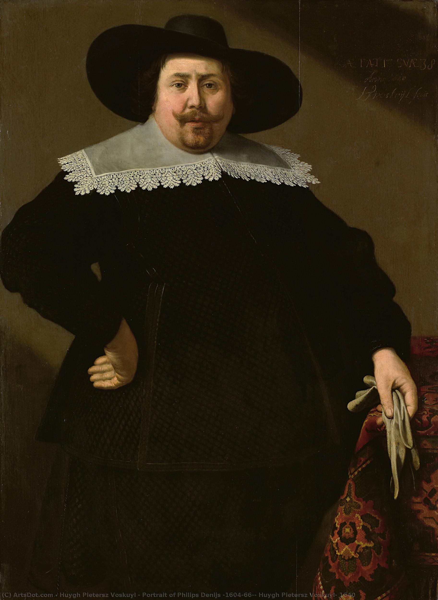 Portrait Of Philips Denijs (1604-66), Huygh Pietersz Voskuyl, 1640 — Huijgh Pietersz Voskuijl
