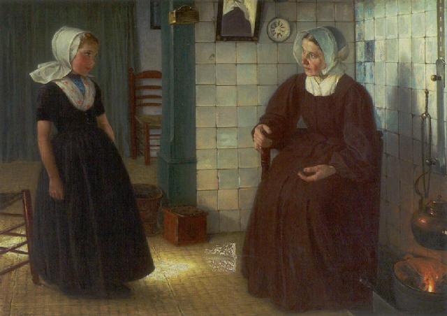 Girl With Her Grandmother — Paul Hoecker