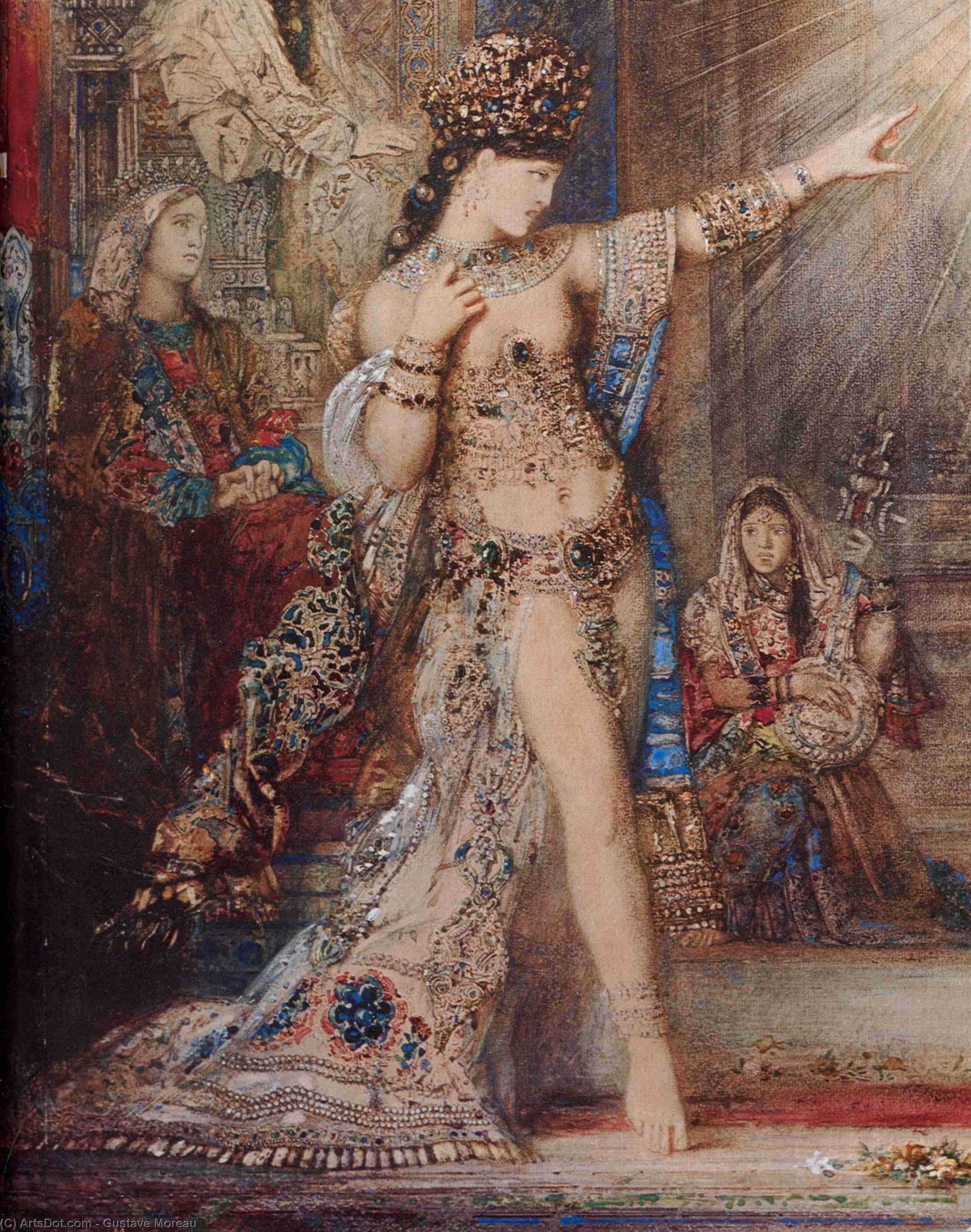The Apparition (detail) — Gustave Moreau