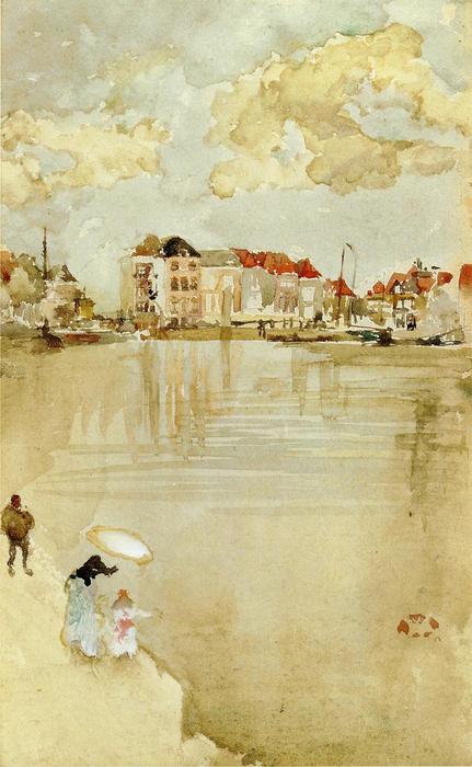 Note In Gold And Silver - Dordrecht — James Abbott Mcneill Whistler