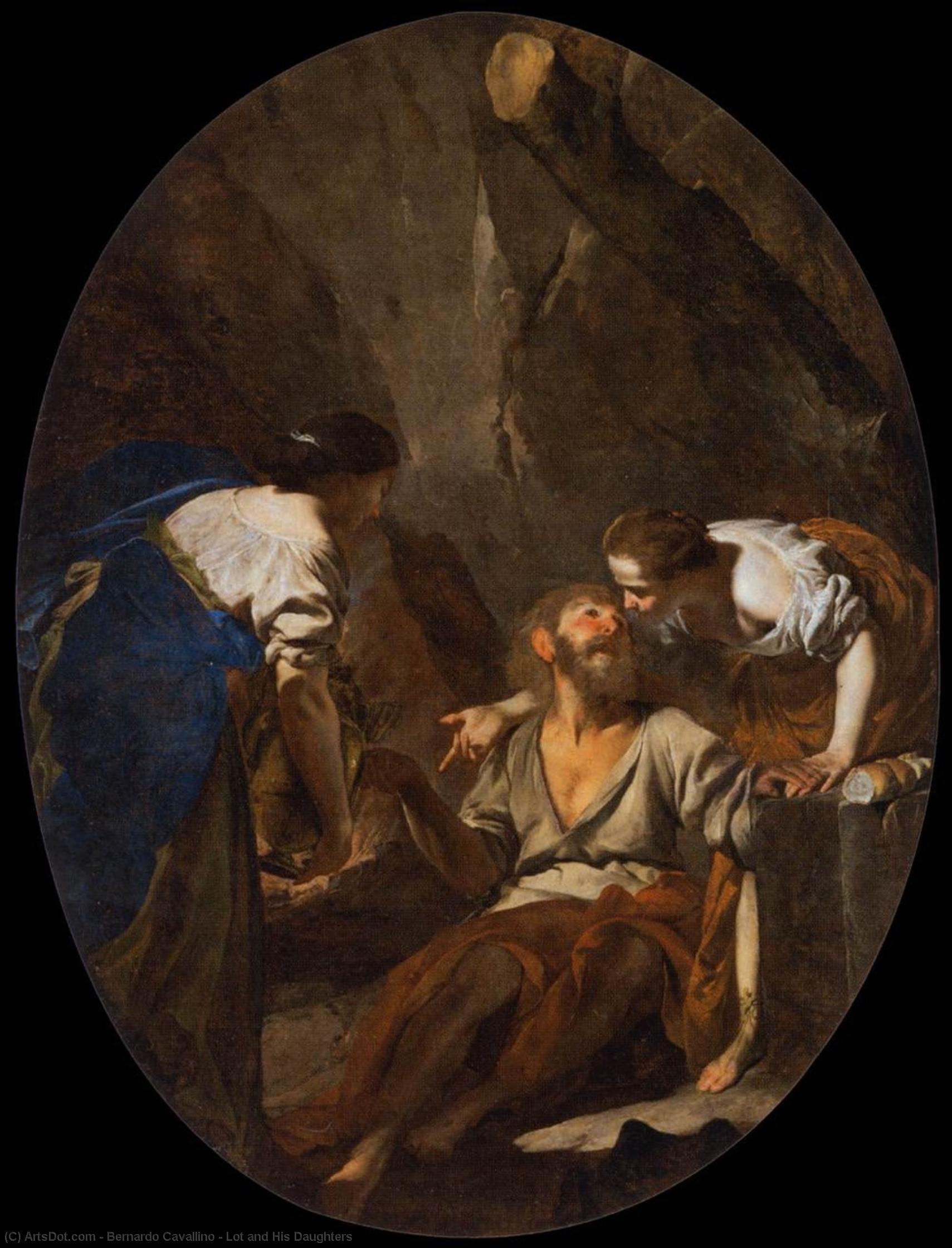Lot And His Daughters — Bernardo Cavallino