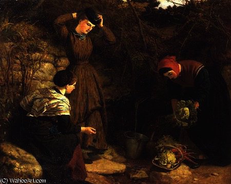 Washing The Vegetables — Frederick Richard Pickersgill