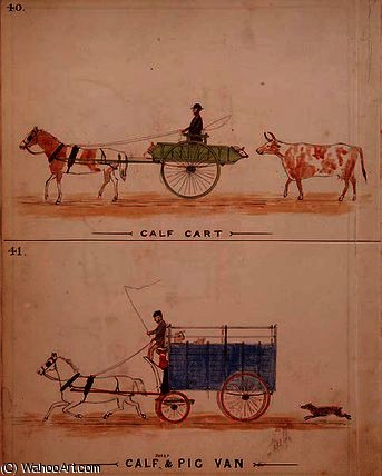 The Calf Cart And The Calf — William Francis Freelove