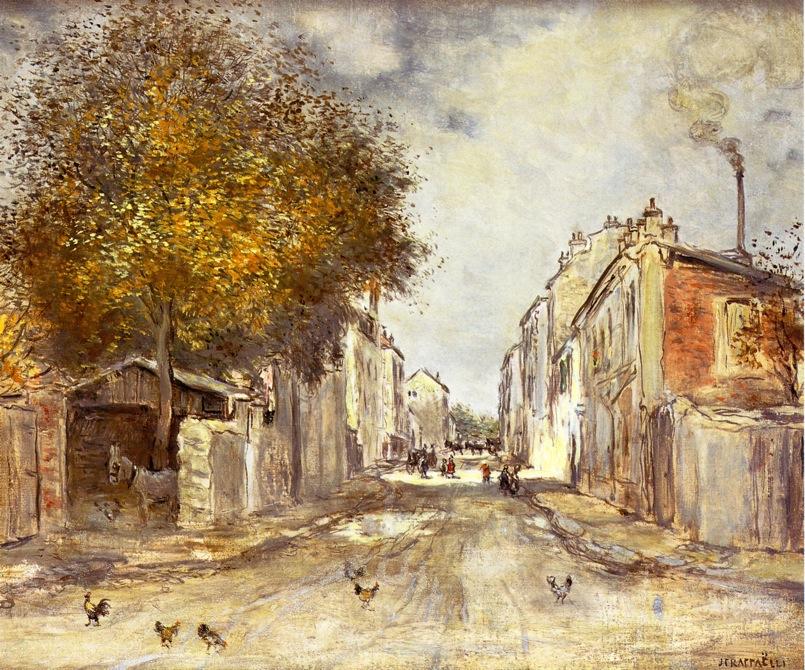 The Village In Spring — Jean-françois Raffaelli