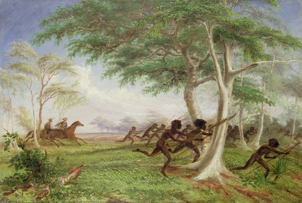 Dispersal Of Hostile Tribes Near Baines River — Thomas Baines