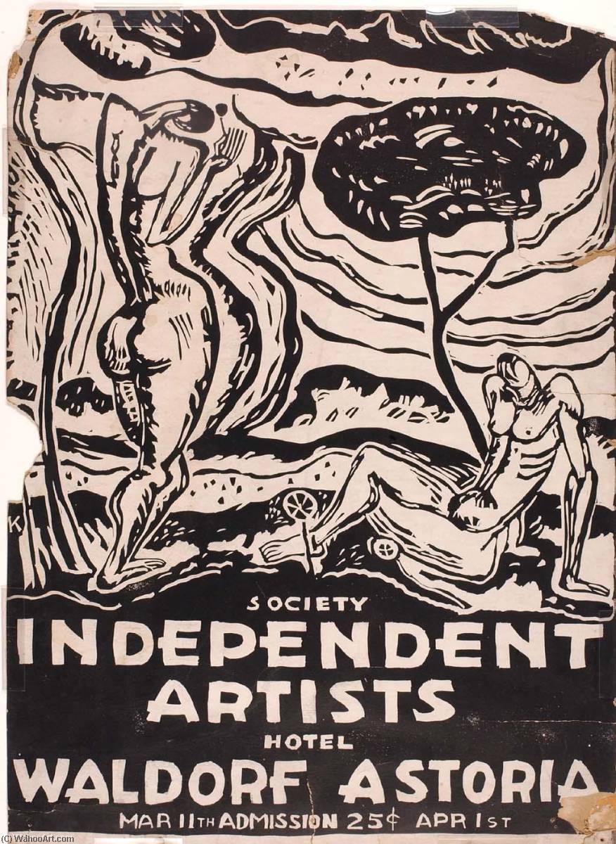 Society Of Independent Artists (exhibition Poster) — Morris Kantor