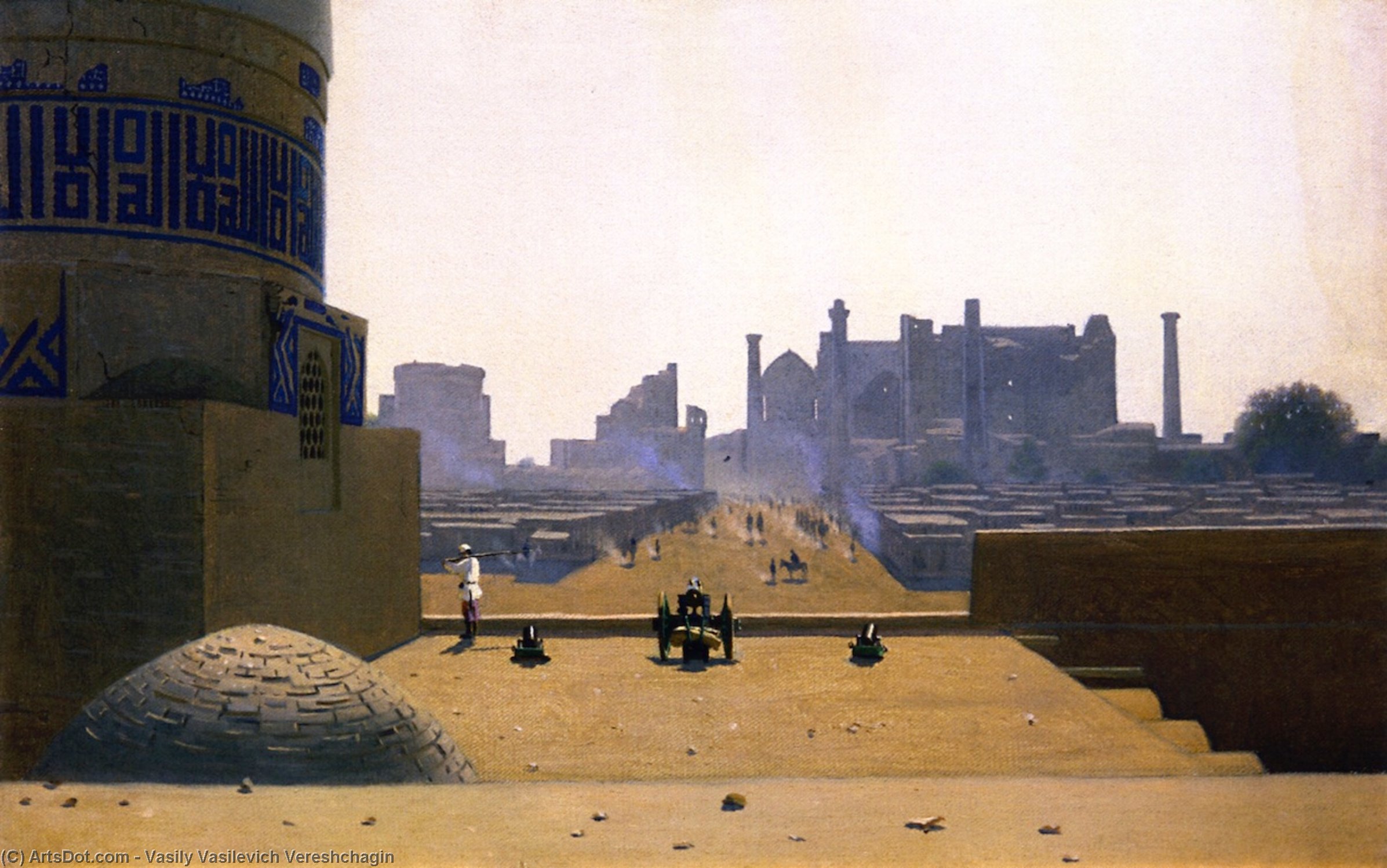 Main Street In Samarkand From The Citadel In The Early Morning — Vasily Vasilievich Vereschagin