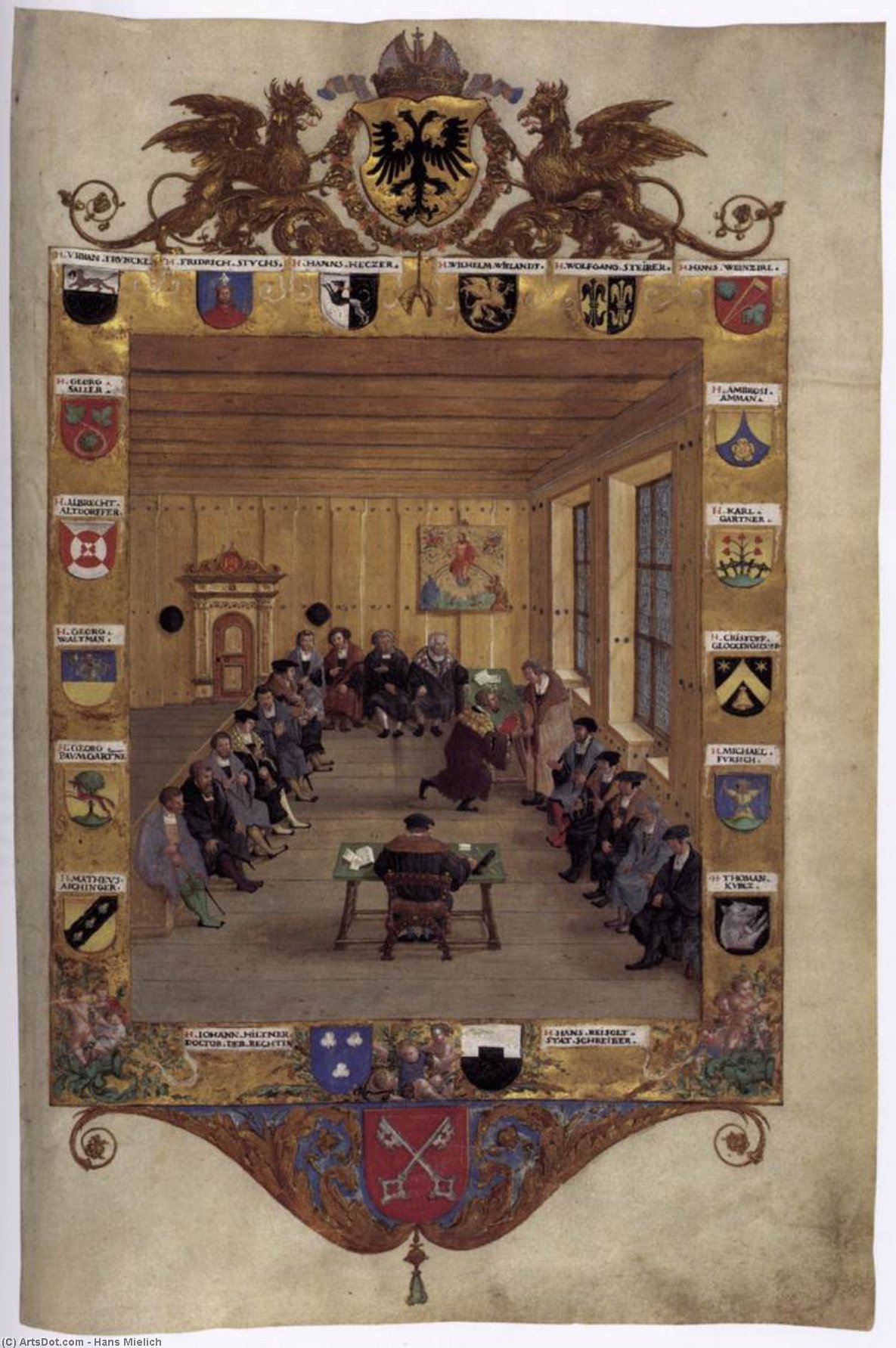 Meeting Of The Regensburg Council — Hans Mielich