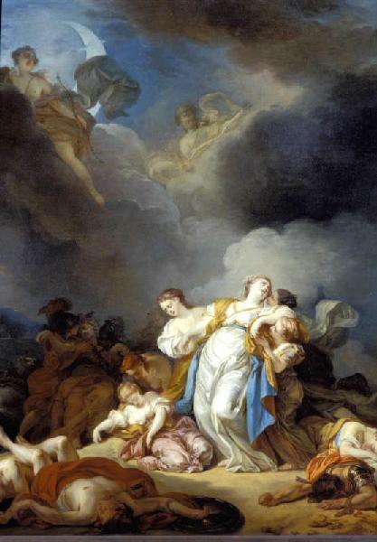 Les Enfants De Niobé Tués Par Apollon Et Diane — Anicet Charles Gabriel Lemonnier