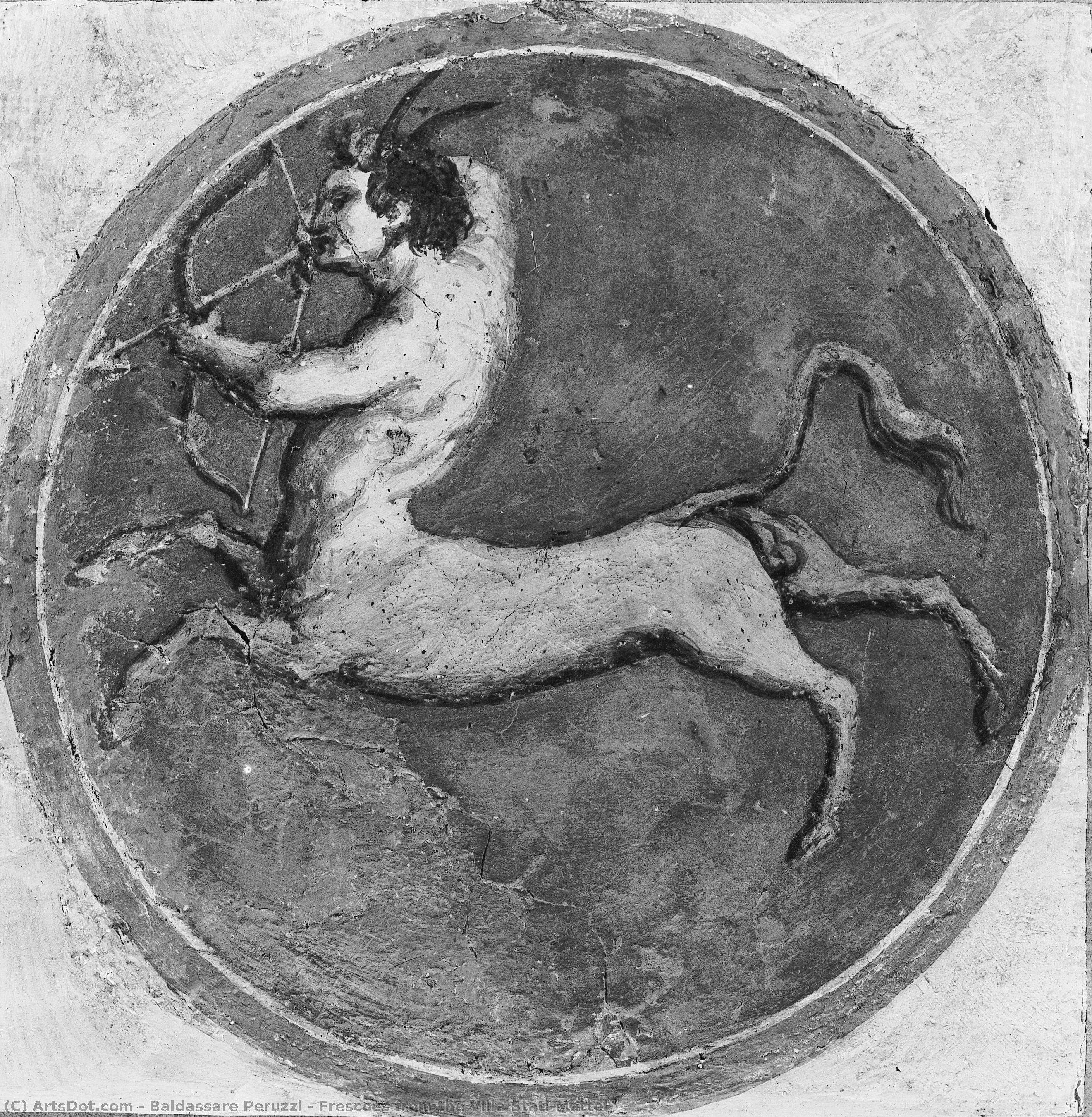 Frescoes From The Villa Stati-mattei — Baldasare Peruzi