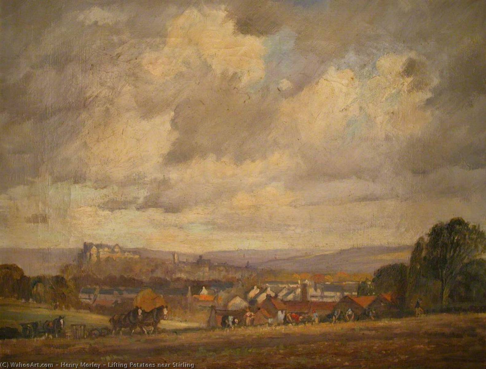Lifting Potatoes Near Stirling — Henry Morley