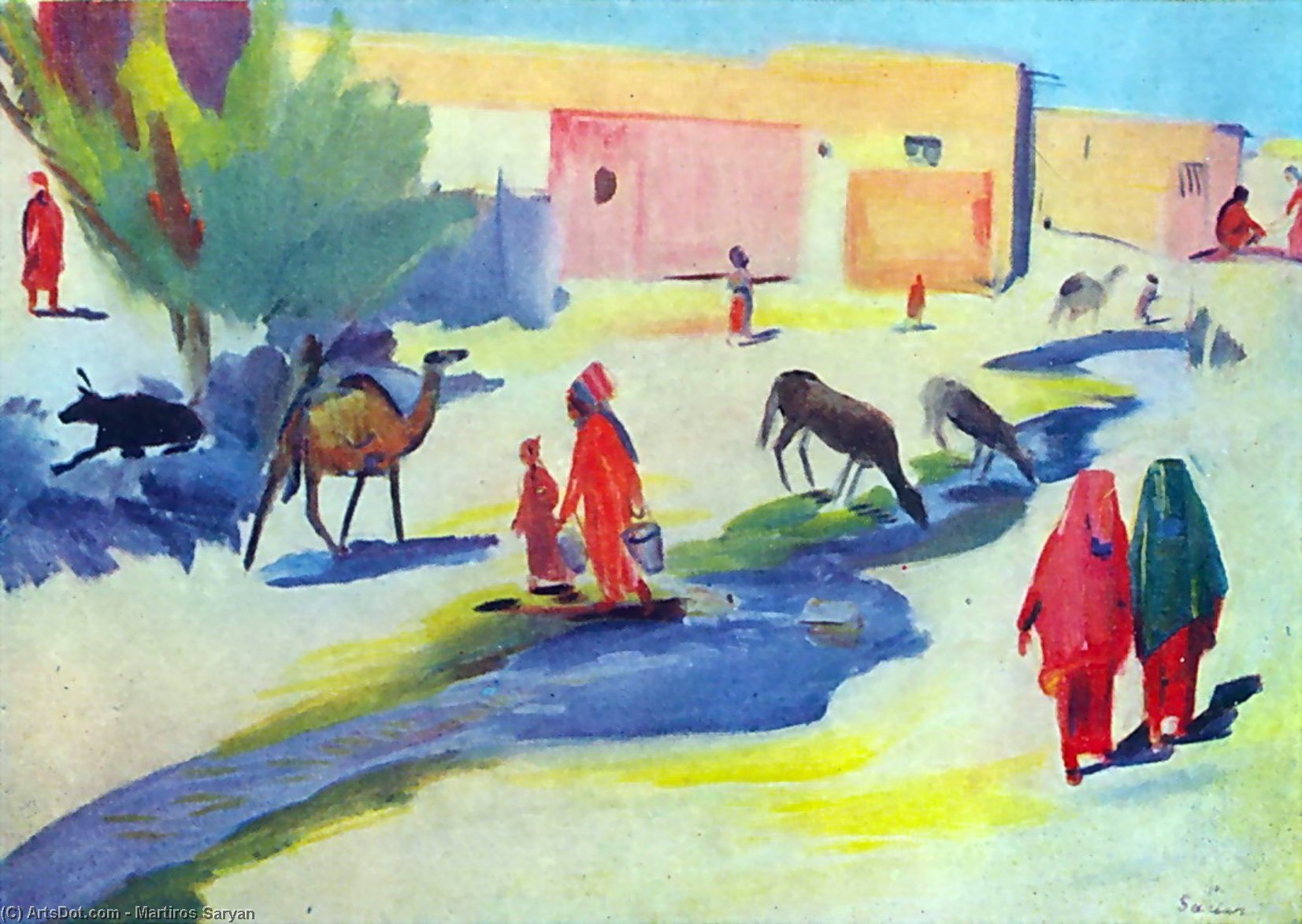 Street And The Ditch In Ashgabat — Martiros Sarian
