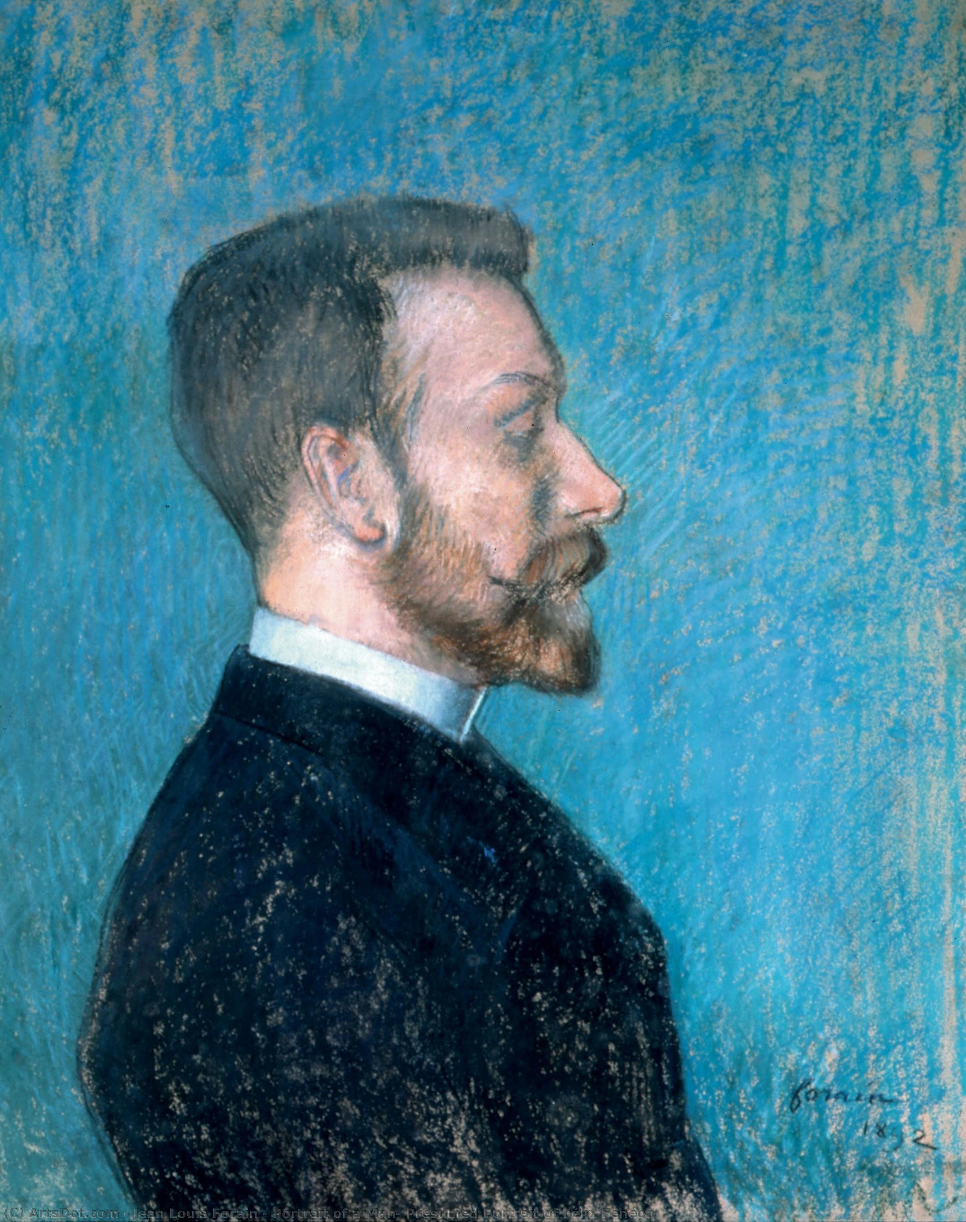 Portrait Of A Man, Presumed Portrait Of Félix Fénéon — ジャン＝ルイ・フォラン