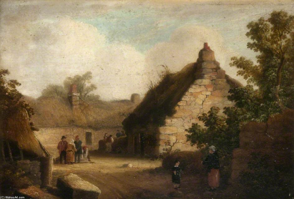 Old Cottages Near Tranent — James William Giles
