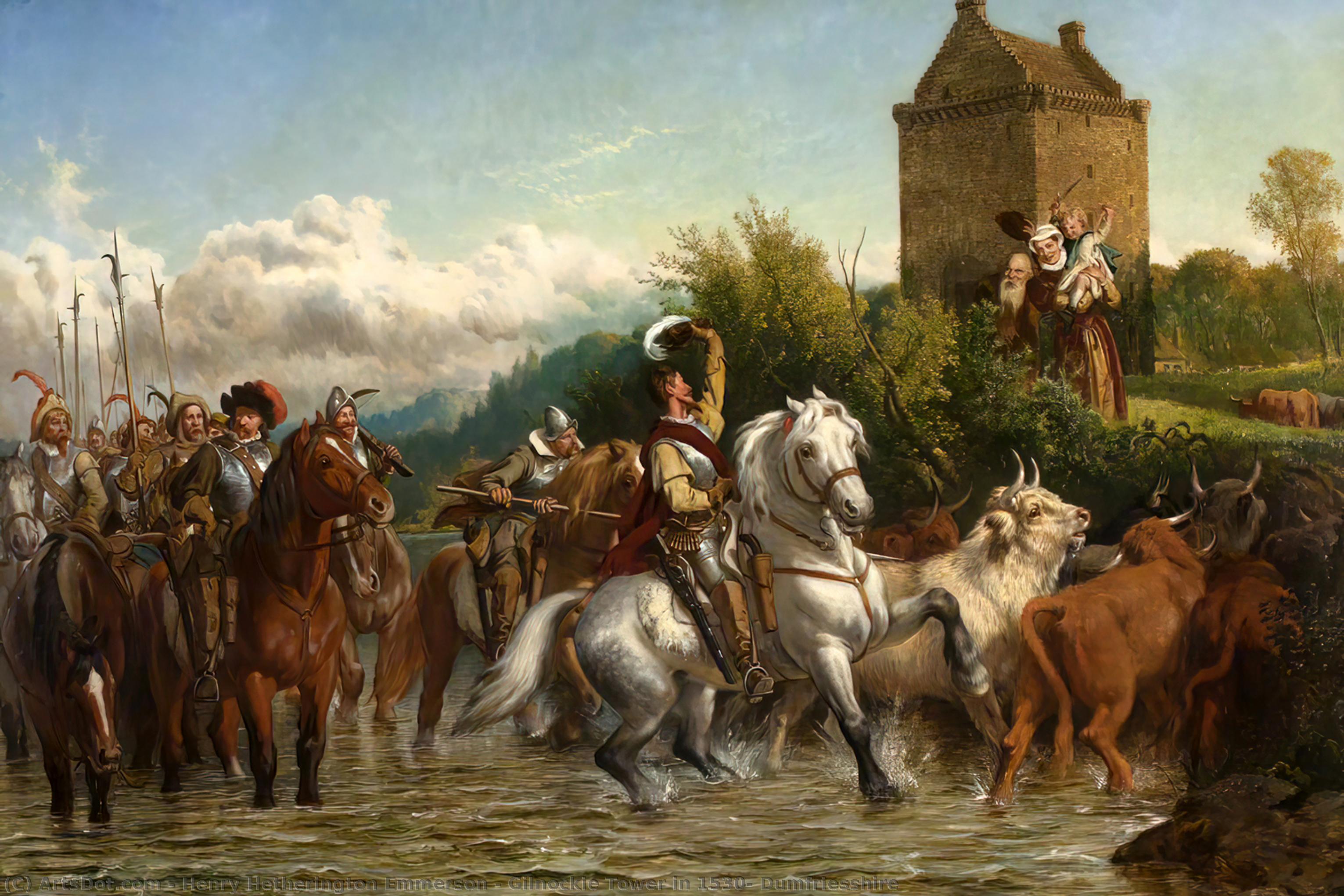 Gilnockie Tower In 1530, Dumfriesshire — Henry Hetherington Emmerson