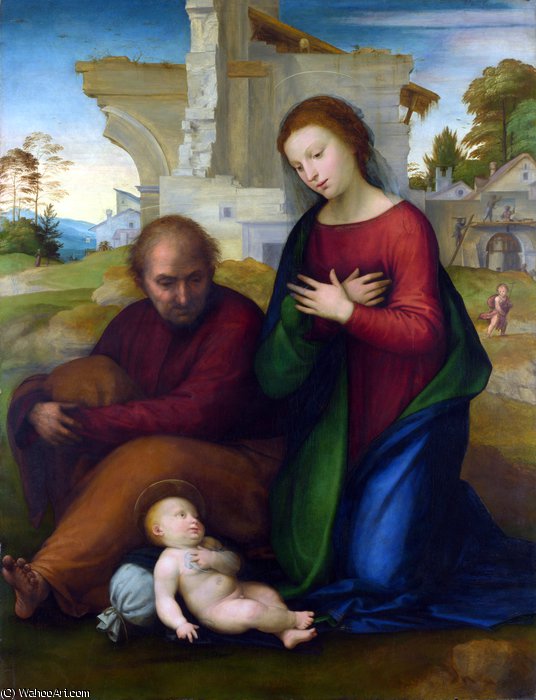 The Virgin Adoring The Child With Saint Joseph — Fra Bartolomeo