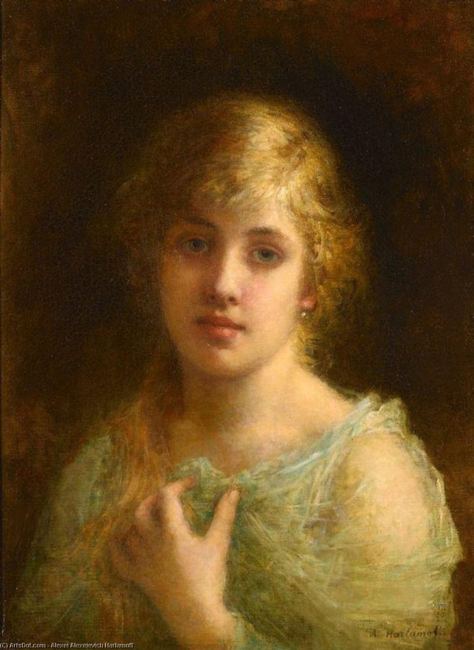 Portrait Of Felia Litvinne — Alexei Alexeievich Harlamoff