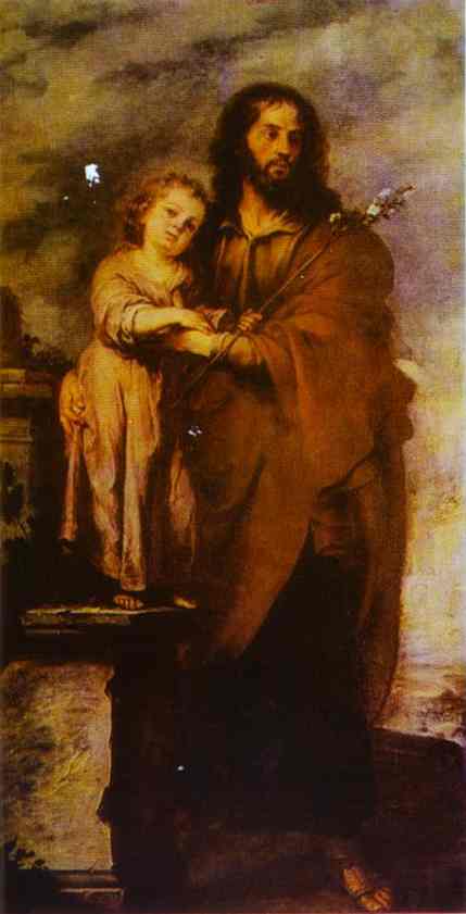 Joseph With Infant Christ — Bartolomé Esteban Murillo