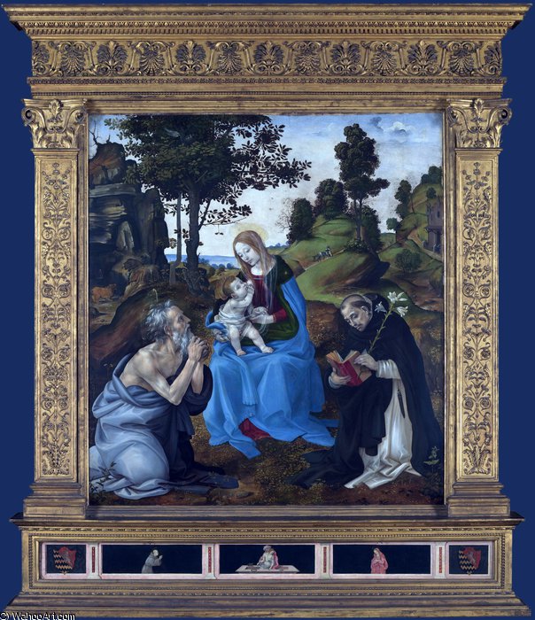 The Virgin And Child With St Jerome And Dominic — Filippino Lippi