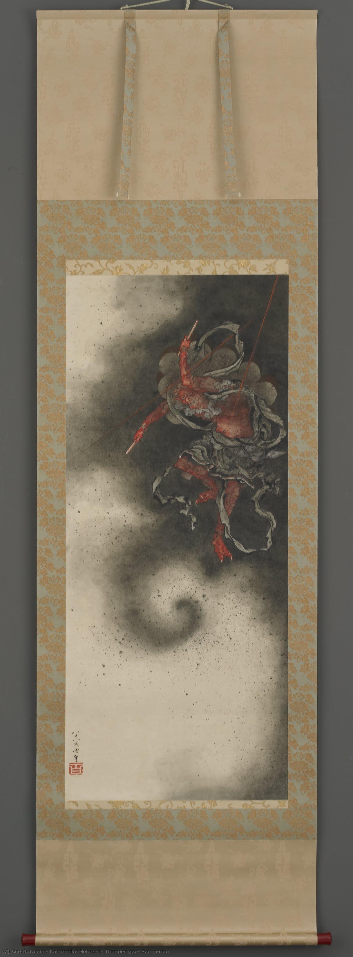 Thunder God, Edo Period — Katsushika Hokusai