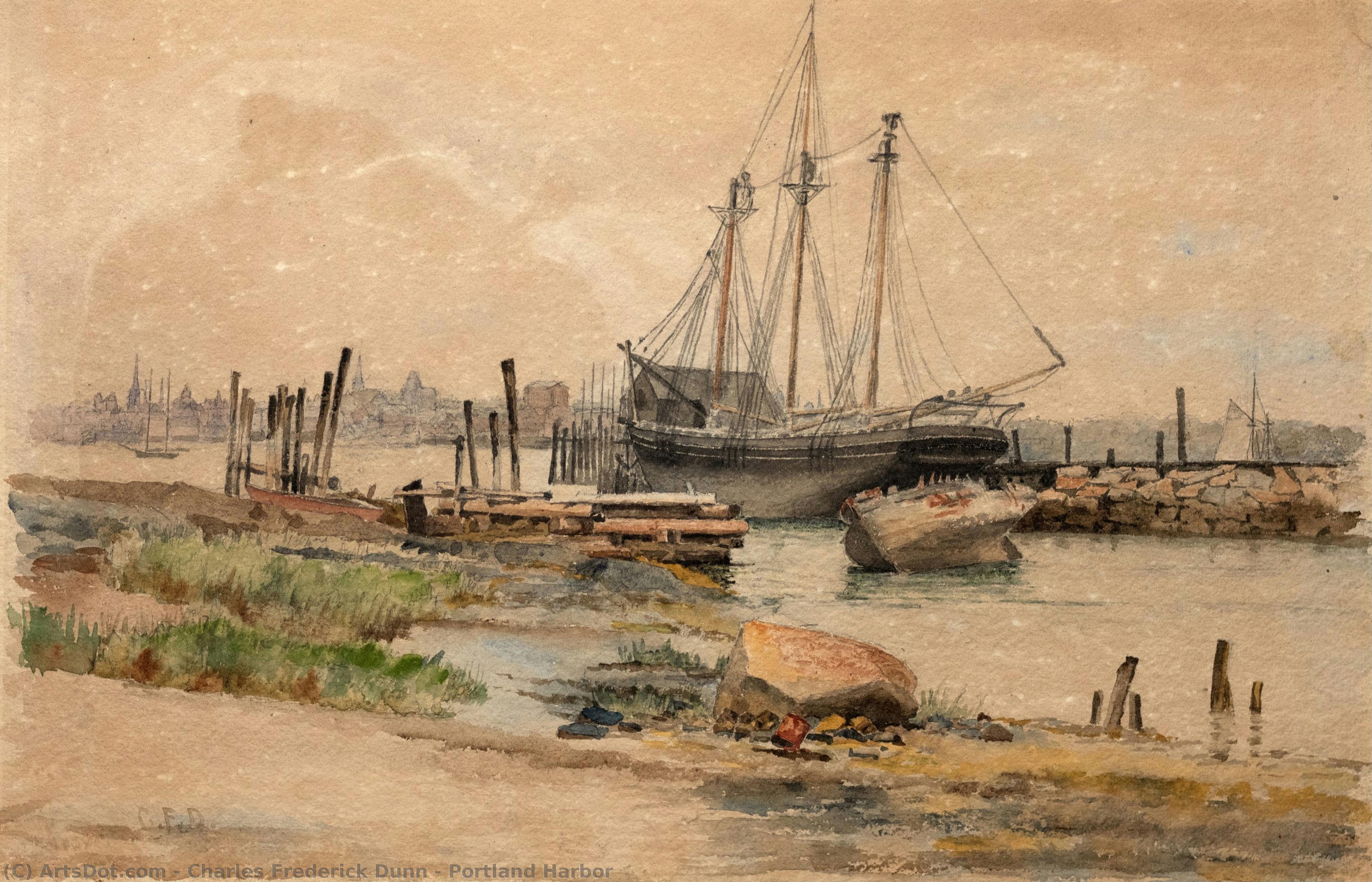 Portland Harbor — Charles Frederick Dunn