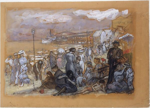 Afternoon At Coney Island — William James Glackens