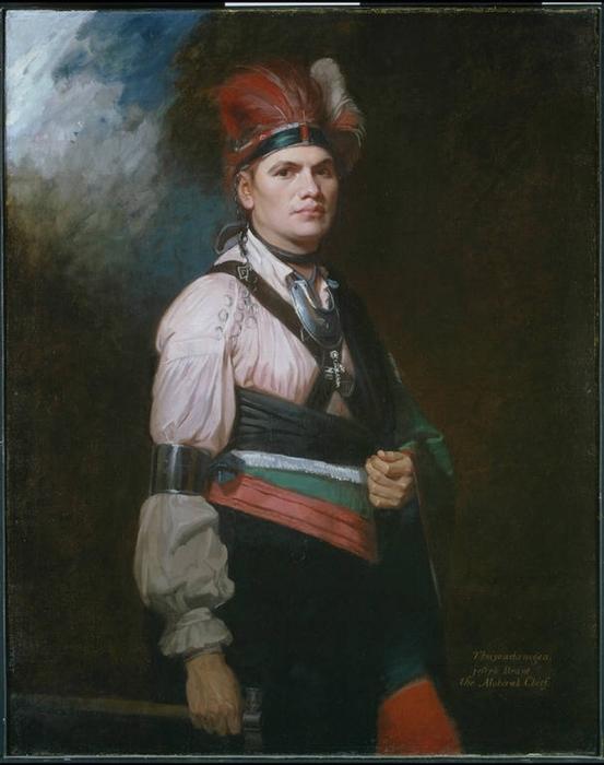 Portrait Of Joseph Brant — George Romney