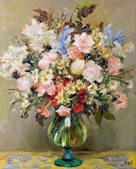 Big Vase Of Flowers, (1965) — Marcel Dyf