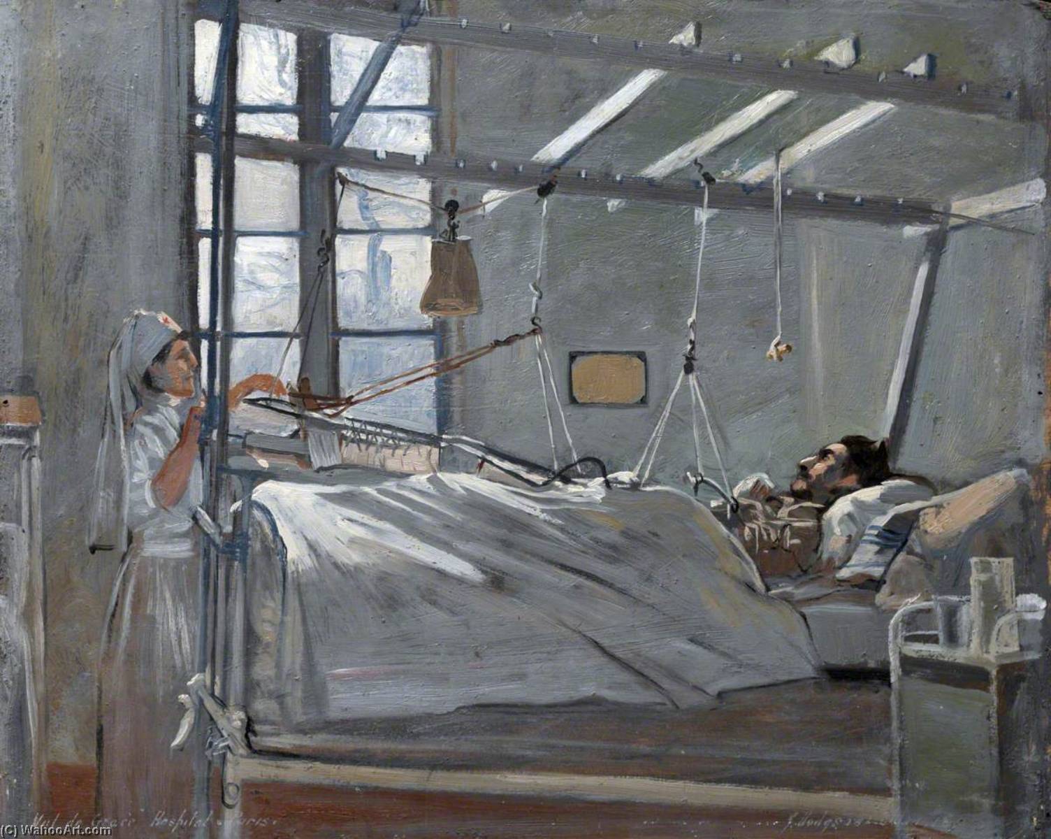 Val De Grâce Hospital, Paris Interior Of A Ward — John Hodgson Lobley