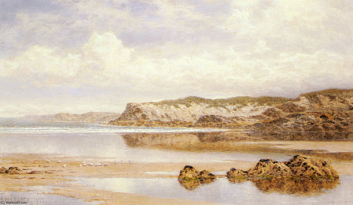 The Incoming Tide, Porth Newquay — R.a Benjamin Williams Leader